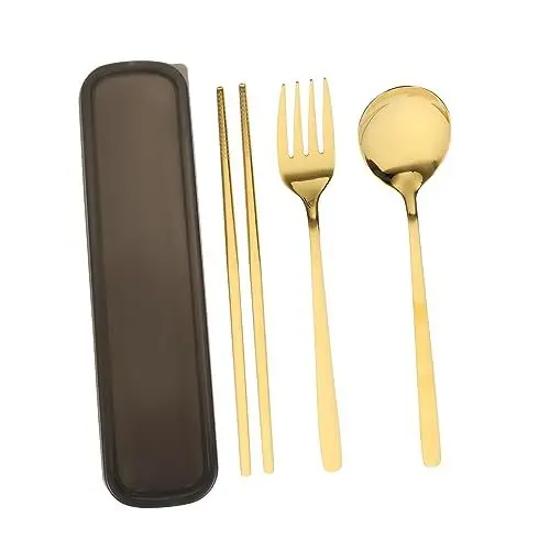 Produktbild: VINTORKY Servierutensilien-set 1 Set Haushalts-humanisierter Griff Löffel Essstäbchen-set Edelstahl