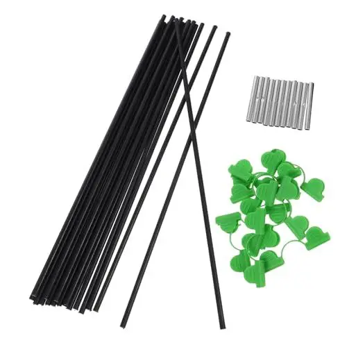 Produktbild: VINTORKY Praktisches Garden Hoops 18-teiliges Hochbeet-gewächshaus-Set Aus Fasern Platzsparende Reihenabdeckung Für Pflanzenwachstum