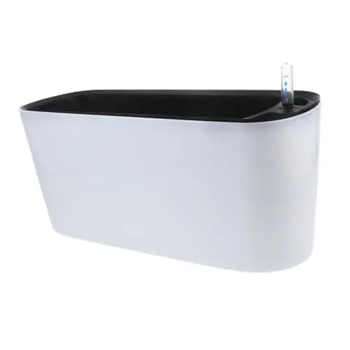 Produktbild: VINTORKY Selbstbewässernder Blumentopf Blumentopf Für Den Innenbereich Wasserstandsanzeige Kunststoff Automatisches Bewässerungssystem Geeignet Für Zuhause Büro Wohnheim Und Garten