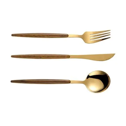 Produktbild: VINTORKY 1 Set Westliches Löffel Besteck Westliches Geschirr Westliches Geschirr Restaurantgeschirr Steakbesteck Edelstahlbesteck Steakgeschirr Westliches
