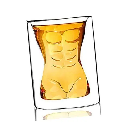 Produktbild: VINTORKY 1 Stück Glas mit hohem Borosilikatgehalt Becher kreatives gestalten glaskaffeetasse tea & coffee glasses schnapsgläser doppelte Glastasse