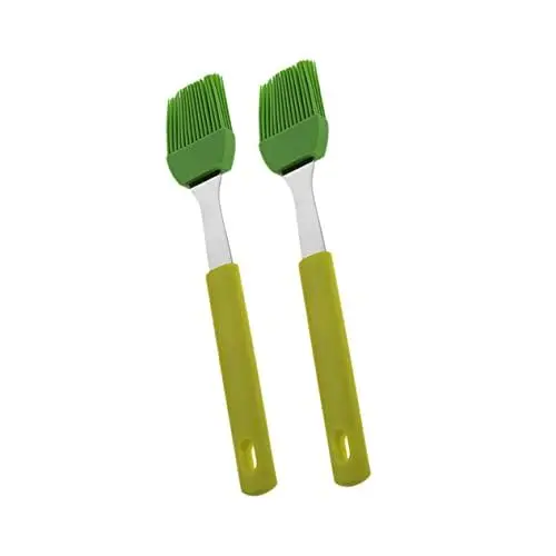 Produktbild: VINTORKY 2St kitchen tools küchenwerkzeug grill-rein küchengeräte grillrostreiniger grill gazowy kuchen Grillzubehör Öl-Sauce-Sahne-Pinsel Backpinsel aus Silikon klein Grillbürste Ölpinsel