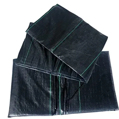 Produktbild: VINTORKY 2 STK Hochleistungsmembran schützend Kontrolle Camping-Heringe Zaun Anlage unkrautschutzfolie unkrautmatte Bodendecker im Freien Bodendecker zur Unkrautbekämpfung Gras Sport Black