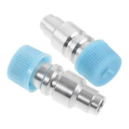 Produktbild: VINTORKY Klimaanlage Adapter Klimaanlagen Schnellkupplung Adapter Für Auto Hochdruck Und Niederdruck Kältemittel Adapter Kompatibel Mit Verschiedenen Fahrzeugmodellen Einfach Zu Installieren Und Zu