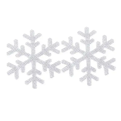 Produktbild: VINTORKY Schneeflocken-strass-aufkleber 2 Stück Voller Strass Dekorative Aufkleber Für Kleidung Taschen Gepäck