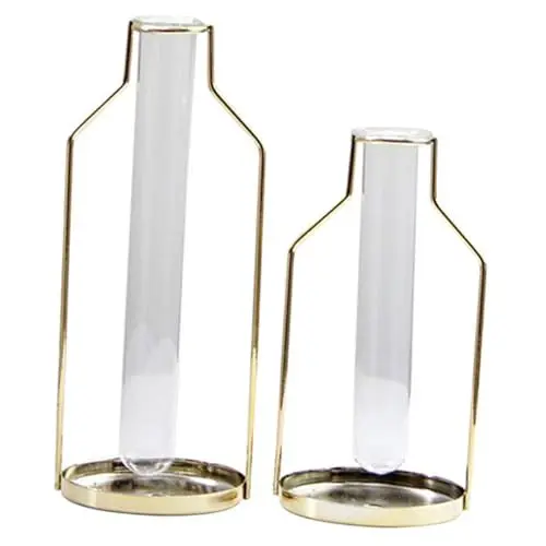 Produktbild: VINTORKY Hohl Vase Set Reagenzglas Pflanzer Eisen Kunst Vase für Home Decor Vase für Desktop