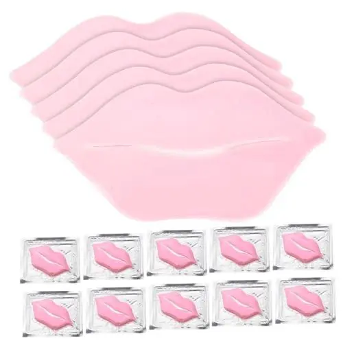 Produktbild: VINTORKY 30 Stück Lippenmasken für Mädchen Portable Feuchtigkeits Pads zur Lippenpflege Nährende Gel Masken für Gesunde und Geschmeidige Lippenpflege