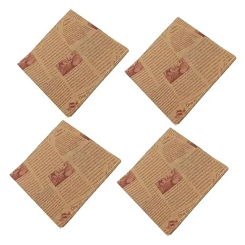 Produktbild: VINTORKY 400stücke Ungebleicht Pergamentpapier Kochpapier Flaches Pergamentpapier Bäckerpapier Backpapier Antihaft-kochpapier Quadratisches Backblech