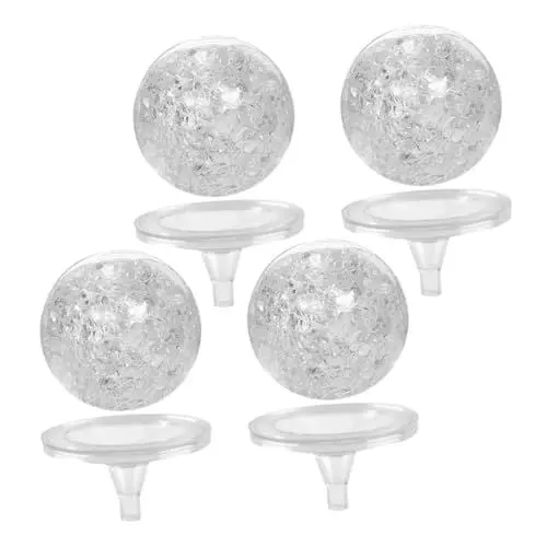 Produktbild: VINTORKY 4 Sets Brunnenkugel Zubehör Glaskugel Dekoration Brunnen Glaskugel Dekore Glaskugel Ornament Desktop Dekorationskugeln Glaskugeln Tischdekoration Glaskugel Kunsthandwerk