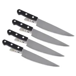 Produktbild: VINTORKY 4 Stück Gothic Haarschmuck Haar-Krokodilklemmen Haar Klammern Haarspangen Haarklammer Gothic-Haar-Accessoires Messer-Haarspange für Cosplay scheinen Obstmesser Styling-Clip Mädchen