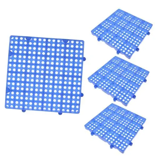 Produktbild: VINTORKY 4 Stück Matte Für Außenbodenbelag Ineinandergreifende Außenfliesen Gartenboden Terrassenfliesen Für Den Außenbereich Verbundfliesen Für Die Terrasse Plastik Palette X3 Verdicken
