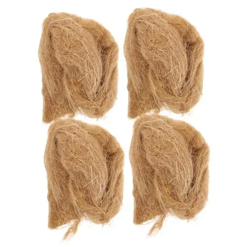 Produktbild: VINTORKY 4 Stück für den Außenbereich Feuerstarter zum Überleben Feueranzünder aus Jute feueranzünder Outdoor zündhölzer Werkzeug Camping-Feuerstarter Überlebensvorräte natürlich