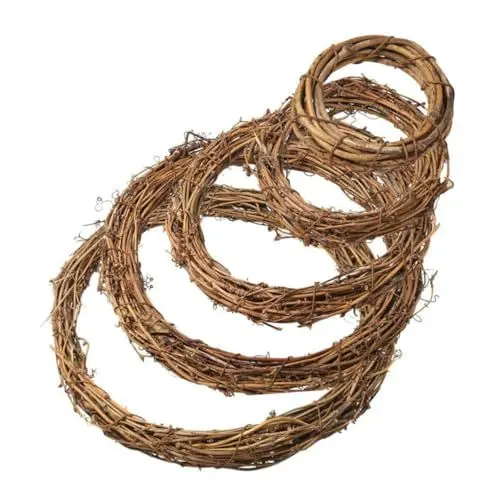 Produktbild: VINTORKY 5St Dofu-Rattan-Kranz Weinrebengirlande weihnachtswandbehang dekorationsmaterialien decoratiuni craciun girlanden Weihnachten Festival-DIY-Reifen Girlandenreifen selber Machen