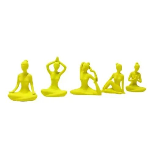 Produktbild: VINTORKY 5st Zeichenverzierung Schreibtischaufsatz Mini-Yoga-Statue Mini- Ornament Dekore Für Yoga-Figuren Statuen Von Yoga-Damen Mini-Yoga-Figuren Dekorationen Haushalt Harz