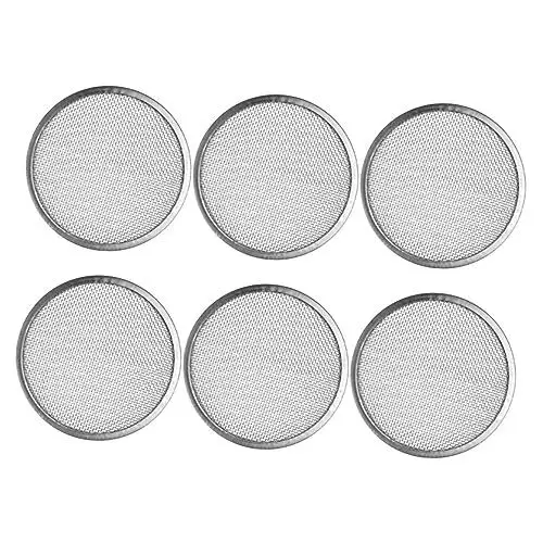 Produktbild: VINTORKY 6stücke Teiliges Edelstahl Sprouting Jar Deckel Mit Sieb Vielseitige Sprossenglas-abdeckung Für Weithals-einmachgläser Für Sprossenzucht Zu Hause