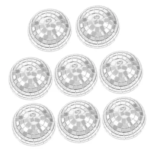 Produktbild: VINTORKY Spiegel Disco 8 Stücke Hängende Dekorationen Disco Party Reflektierende Garten Ornamente