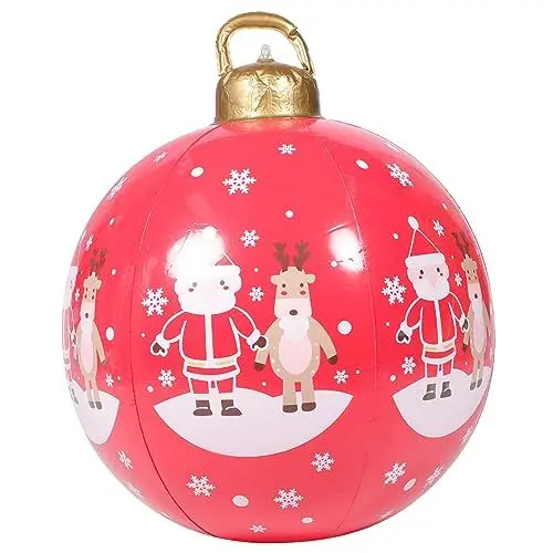 Produktbild: VINTORKY Aufblasbare Weihnachtskugel Hüpfburgen Für Kinder Weihnachtskugel Sprengen Riesige Weihnachtskugeln Weihnachts-hüpfburgen Große Kugeldekoration Großer Aufblasbarer Ball PVC
