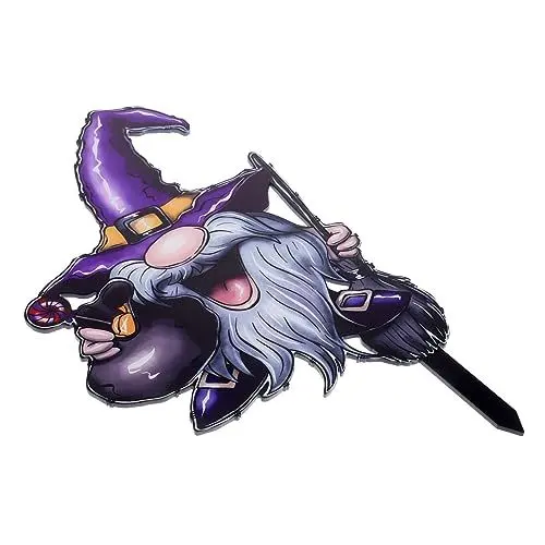 Produktbild: VINTORKY Halloween Dacoratin Acryl GNOME Pfahl Zeichen Hof Dekorationen Outdoor Ornamente Halloween Hof Pfahl