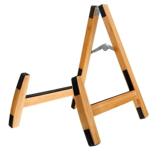 Produktbild: VINTORKY Gitarren Ständer Gitarrenständer Aus Universeller Gitarrenhalter Für Akustische Und Elektrische Gitarren Tragbarer Gitarrenbodenständer Stabil Und Stilvoll Ideal Für Gitarre Und Bass