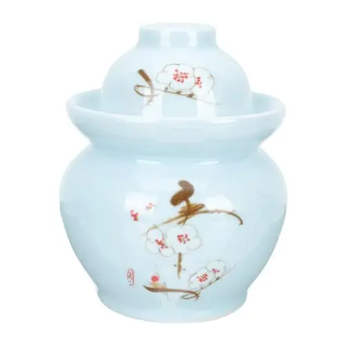Produktbild: VINTORKY Kimchiglas Aus Keramik Beizgl?sern Mit Deckeln ?e Chinesisches Pickle Jar. Clay Pickle Jar. Keramikgurkenglas Koreaner Fermentationstip. Fermenting Container. Dosen- Glasflasche