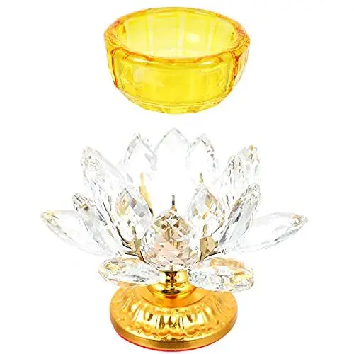Produktbild: VINTORKY Buddhistischer Teelichthalter-design Kristall-kerzenhalter Heimdekoration Kerzenständer Für Den Tisch Zur Hochzeit
