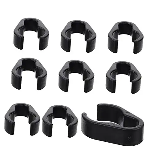 Produktbild: VINTORKY 10Stücke Mikrofon Kabelhalter Flexible und Langlebige Mikrofon Kabelclips zur Sicheren Kabelführung und Organisation von Mikrofonkabeln