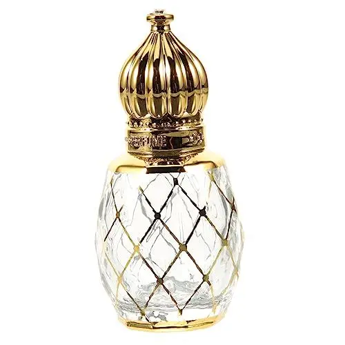 Produktbild: VINTORKY 8ml Nachfüllbare Parfümflasche Im Retro Stil Elegante Duftflasche Mit Krone Und Ausgefallenem Design Perfekte Reisegröße Für Parfü Und Öle Ideal Für Unterwegs