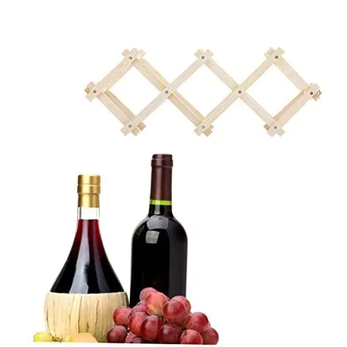 Produktbild: VINTORKY Organisator für die Weinlagerung Tisch Weinregal Ausstellungsregale weinflaschenhalter Weinhalter aus Holz Weinflaschenregal Weinschrank Ausstellungsstand Ornamente Hölzern