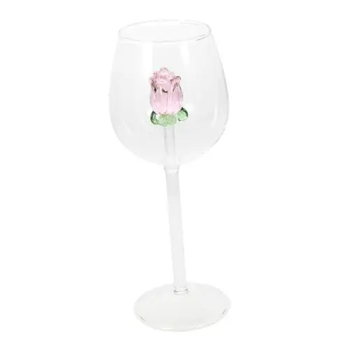 Produktbild: VINTORKY Rose Wein Es Kelch Dekorative Flöten Glas 300ml Rotwein Tasse Für Party