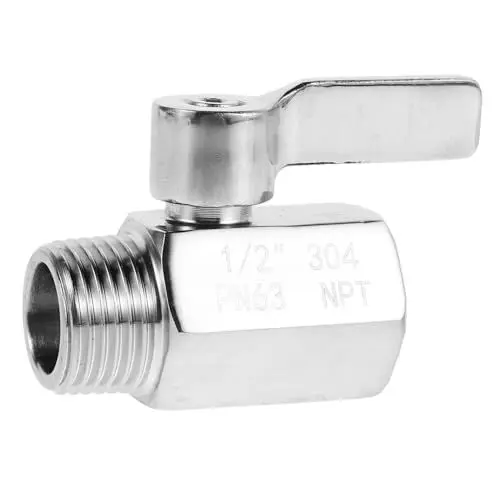 Produktbild: VINTORKY Rv Edelstahl-hot Water Drain Valve Npt Mini-kugelhahn Für Wasserrohre Oder Installieren Für Boote Und Wohnmobile