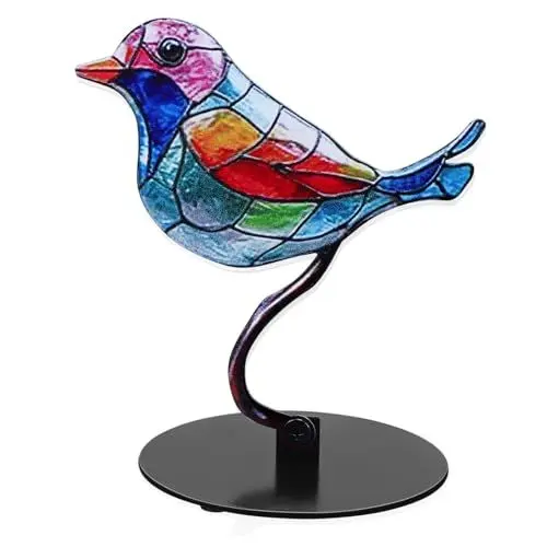 Produktbild: VINTORKY Schmiedeeisen Dekorieren Skulptur Dreidimensionale Moderne Vogelfigur Vogelfiguren Dekorationen Dekor Szene Layout Dekor Ornamente Desktop Urlaubsartikel Statue