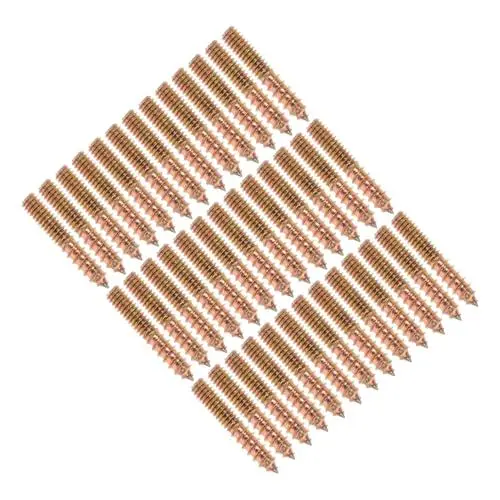 Produktbild: VINTORKY Schraubensortiment 100St hängende Bolzen möbelmetallschrauben stockschrauben selbstschneidende kleine für Möbel Doppelkopf Metallplatte Wandplatte Maschine Suite Stahl
