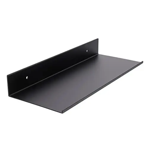 Produktbild: VINTORKY Schwebendes Schwarzes für Badezimmer Moderne Wandhalterung Schwarzes Duschregal Speichersparendes Lagerregal