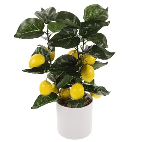 Produktbild: VINTORKY Realistischer Gefälschter Zitronenbaum Mini-topfpflanze Pflegeleicht Heimdekoration Kunstobstbaum