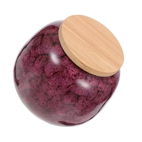 Produktbild: VINTORKY Teedose Aus Keramik Schokoladen Dosen Keramik Zuckerglas Aus Keramik Zuckerdose Mit Stopfen Teedosen Für Losen Tee Luftdicht Zuckerdosen Für Die Küche Krug Produkte Holz Mittel