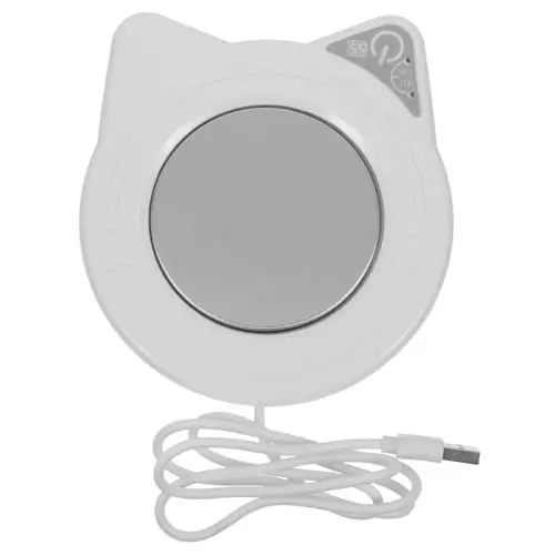 Produktbild: VINTORKY 55° C Tassenwärmer Elektrische Heizung USB Tassenwärmer Für Kaffee Tee Weiß