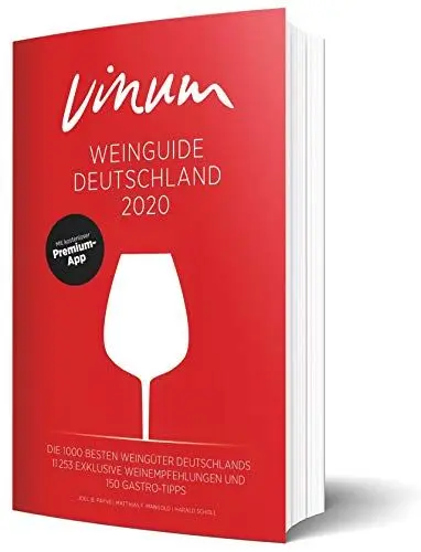 Produktbild: VINUM Weinguide Deutschland 2020. Der Reiseführer zu den besten Winzern Deutschlands. Rotwein, Weißwein, Sekt, Rosé? VINUM empfiehlt rund 11.000 ... Premium-App.: Deutschlands beste Weingüter