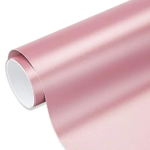 Produktbild: VINYL FROG Matte Rose Gold Permanent Adhesive Vinyl Roll 30.5x300cm Für Flasche Und Glas Dekoration