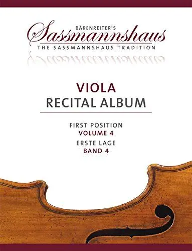 Produktbild: Viola Recital Album, Band 4 -5 Vortragsstücke in der ersten Lage für Bratsche und Klavier oder für zwei Bratschen-. Spielpartitur(en), Stimme(n). Bärenreiter's Sassmannshaus