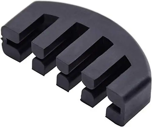 Produktbild: Violine Mute,Übungsdämpfer Geige Gummistummschaltung, Gummischalldämpfer Gummi 4/4 Übungsdämpfer für Violine - Schwarz