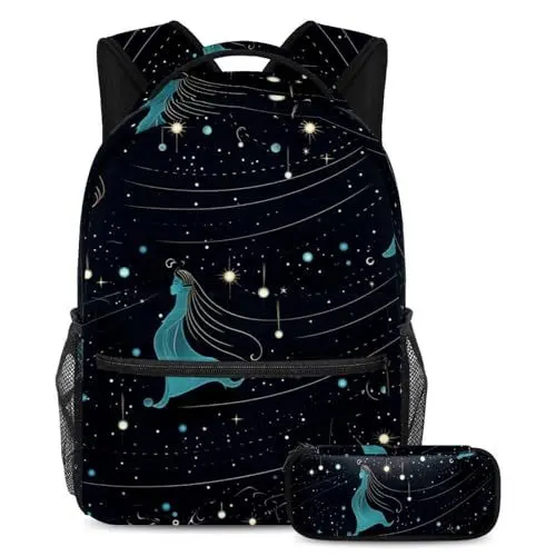 Produktbild: Virgo Deep Sky Objects 78, 2-teiliges Kinder-Schultaschen-Set, Schulreiserucksack und Federmäppchen, Virgo Deep Sky Objekte, Größe L
