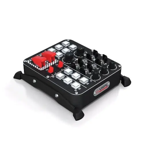 Produktbild: VIRPIL Controls - Universal Control Panel #1 für Flugsimulatoren, PC-Gaming, programmierbares Flugsteuerungssystem, Flight Sim Button Box, Cockpit Switch Panel