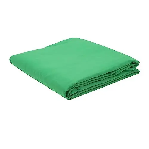 Produktbild: Virtueller Hintergrundbildschirm, Zusammenklappbarer Hintergrund aus Polyester, Faltbar, Effektive Lichtabsorption, Wiederverwendbare Polyester-Baumwolle für Fotostudio (Green)
