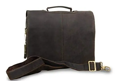 Produktbild: VISCONTI - Herren Leder Laptoptasche 15 Zoll - Schultertasche Aktentasche Groß - Arbeitstasche für Laptop und Notizbuch A4 - Austin - 18760 - Öl Braun