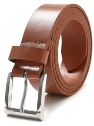 Produktbild: vislivin Gürtel Herren Leder Gürtel Verstellbarer Ledergürtel Men Belt Herrengürtel 3.5cm Breit Braun XXL