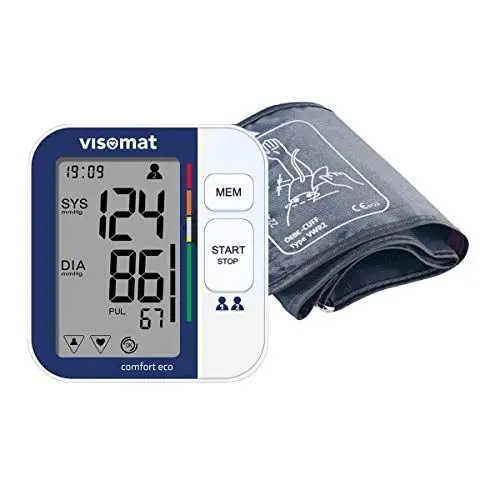 Produktbild: visomat 24027 comfort eco - Oberarm Blutdruckmessgerät, vollautomatische und sichere Blutdruckmessung, validierte Messgenauigkeit, Hersteller mit über 40Jahren Erfahrung, 1 Stück (1er Pack)