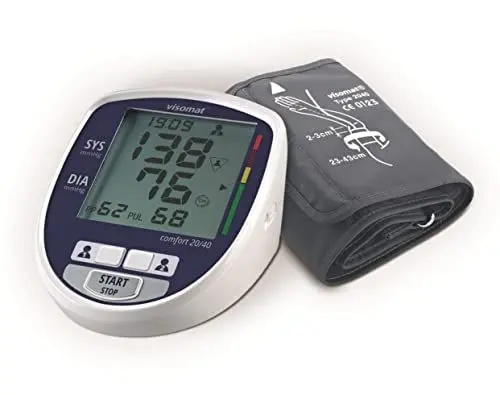 Produktbild: visomat 24046 comfort 20/40 - Blutdruckmessgerät Oberarm zur sanften Messung des Blutdruck schon während des Aufpumpens, 1 Stück (1er Pack)