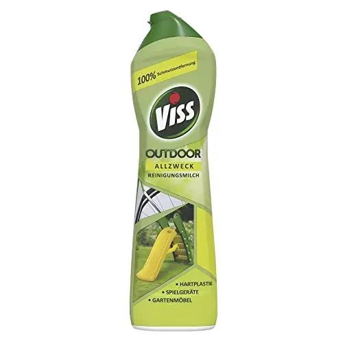 Produktbild: Viss Allzweckreiniger Outdoor Reinigungsmilch Reinigungsmittel für Hartplastik, Spielgeräte und Gartenmöbel für 100% Schmutzentfernung 450 ml 1 Stück