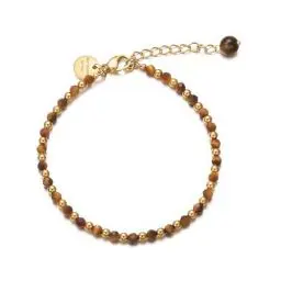 Produktbild: vissen Tigerauge Armband Damen Naturstein Armband Vergoldete Verstellbar Personalisiertes Modeschmuck