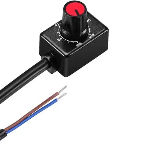Produktbild: VISSQH 1pcs DC 0/1-10V LED Dimmer Mini Controller Rotary Switch PWM Dimming with Button Cap for 0/1-10V Dimmable LED Driver to Control Interior Lighting Growth Lamp